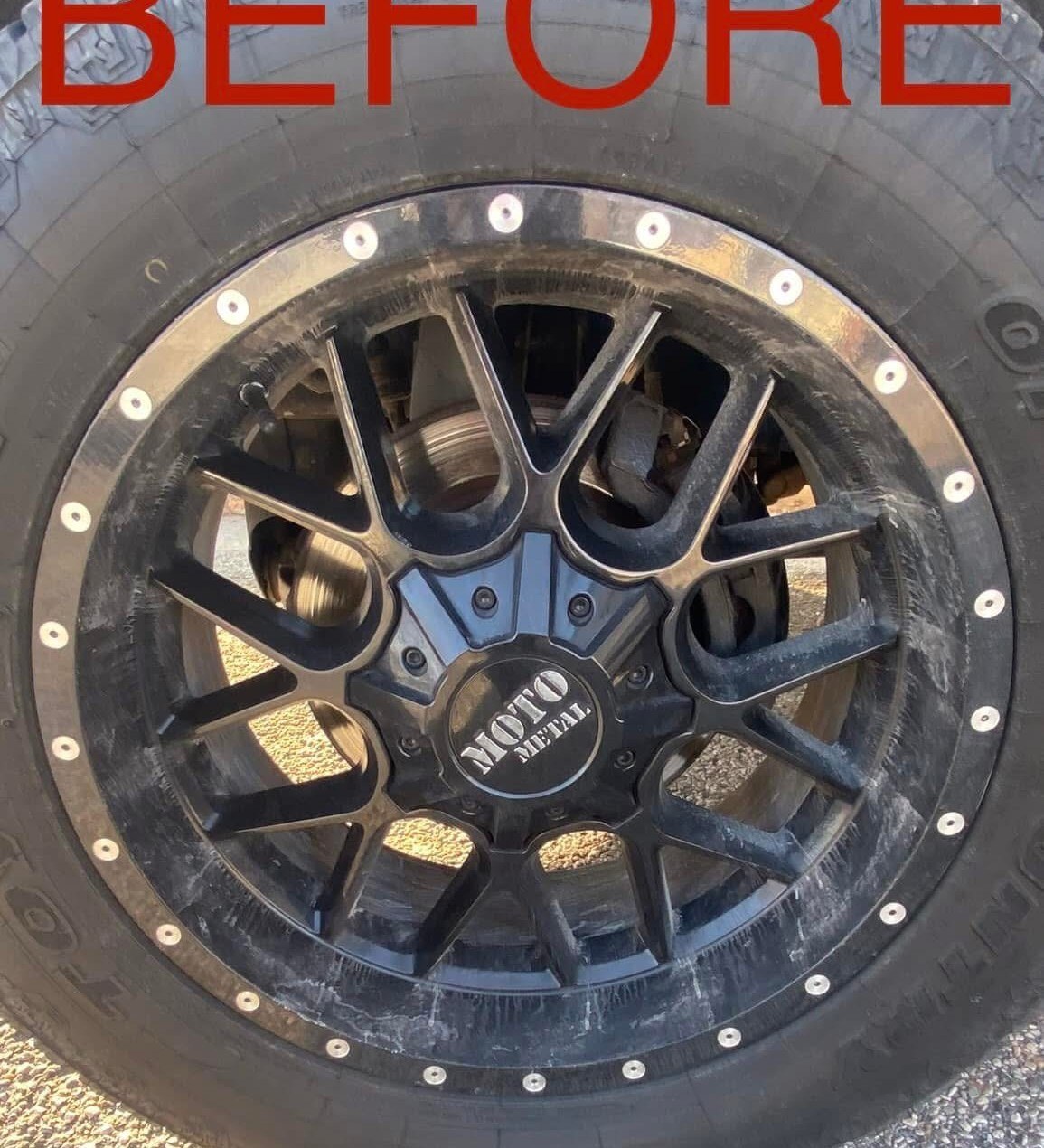 Wheel before detailing